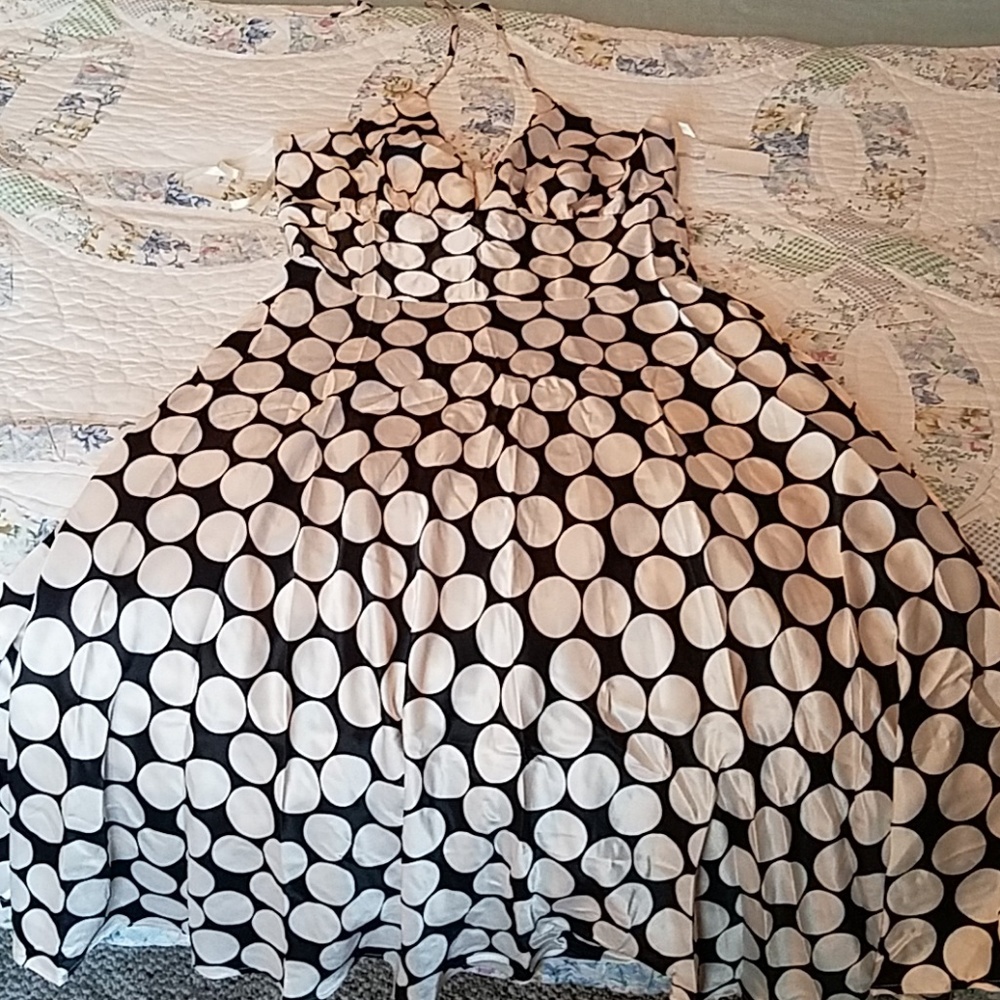 Charlotte Russe Polka dot halter dress